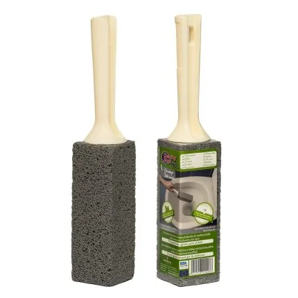 Piatra profesională pentru curățarea murdăriilor post-constructor, cu mâner ergonomic, vedere detaliu produs.