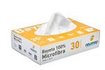 lavete microfibra Newmop, cutie 30 bucăți, lavete profesionale pentru șters praf și mobilă, lavete super absorbante, microfibră premium pentru curățenie