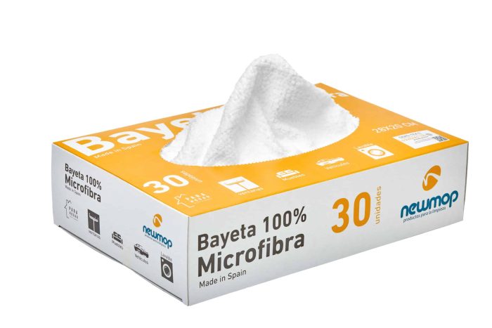 lavete microfibra Newmop, cutie 30 bucăți, lavete profesionale pentru șters praf și mobilă, lavete super absorbante, microfibră premium pentru curățenie