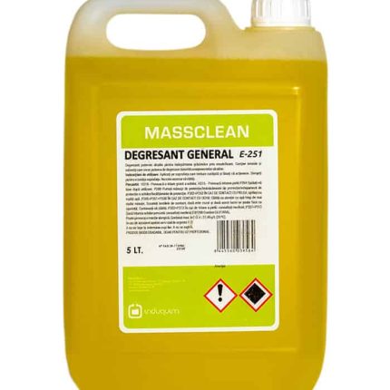 Degresant puternic profesional E-251 pentru grăsimi, bucătării HoReCa, suprafețe murdare și grăsime întărită