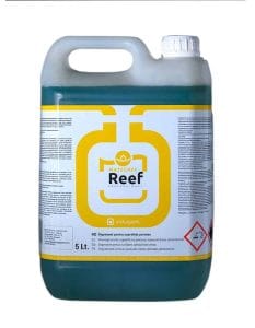 Detergent curățare gresie poroasă profesional Reef folosit în bucătării HoReCa