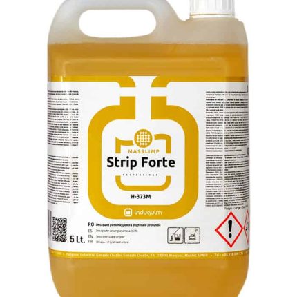 decapant degresant pardoseli profesional STRIP FORTE, soluție concentrată pentru îndepărtarea cerii, impermeabilizanților și tratamentelor de protecție