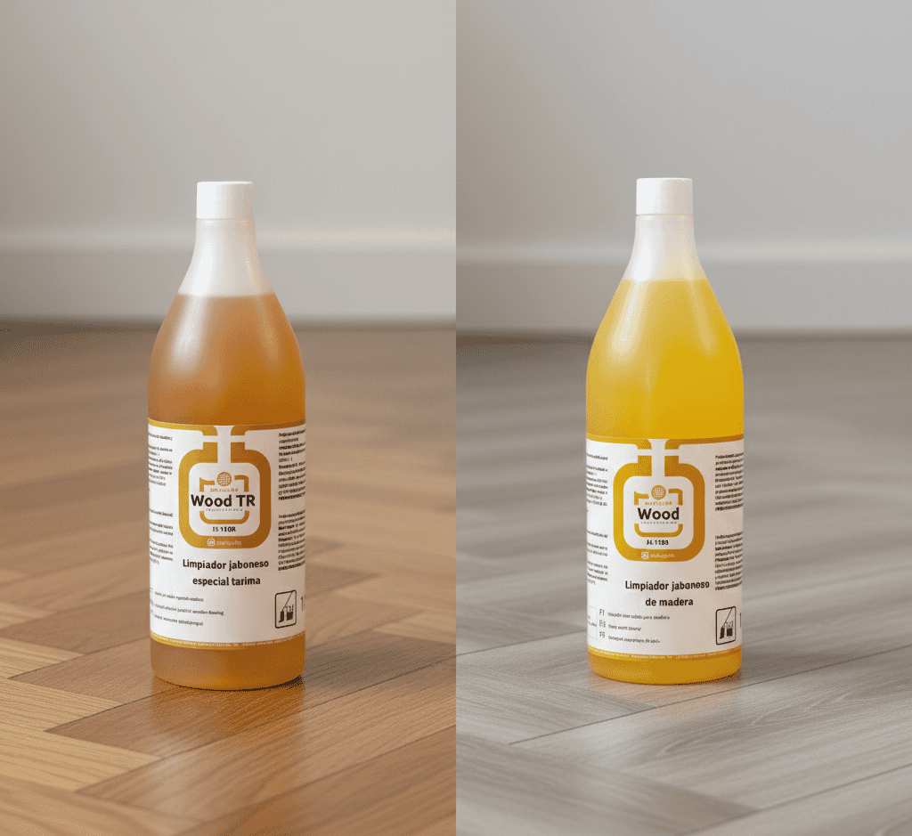 Curățare parchet lemn masiv și laminat cu detergenți profesionali WOOD și WOOD TR de la CleanProfi