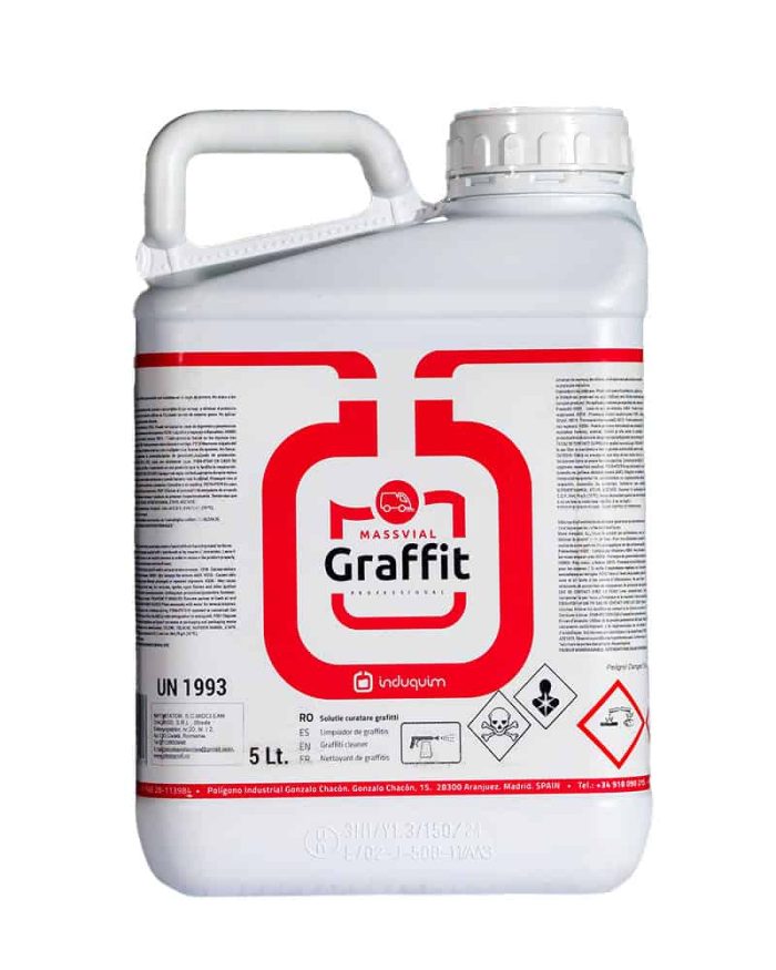 Soluție profesională curățare graffiti I-599 GRAFFIT pentru îndepărtarea vopselei de pe suprafețe metalice și poroase