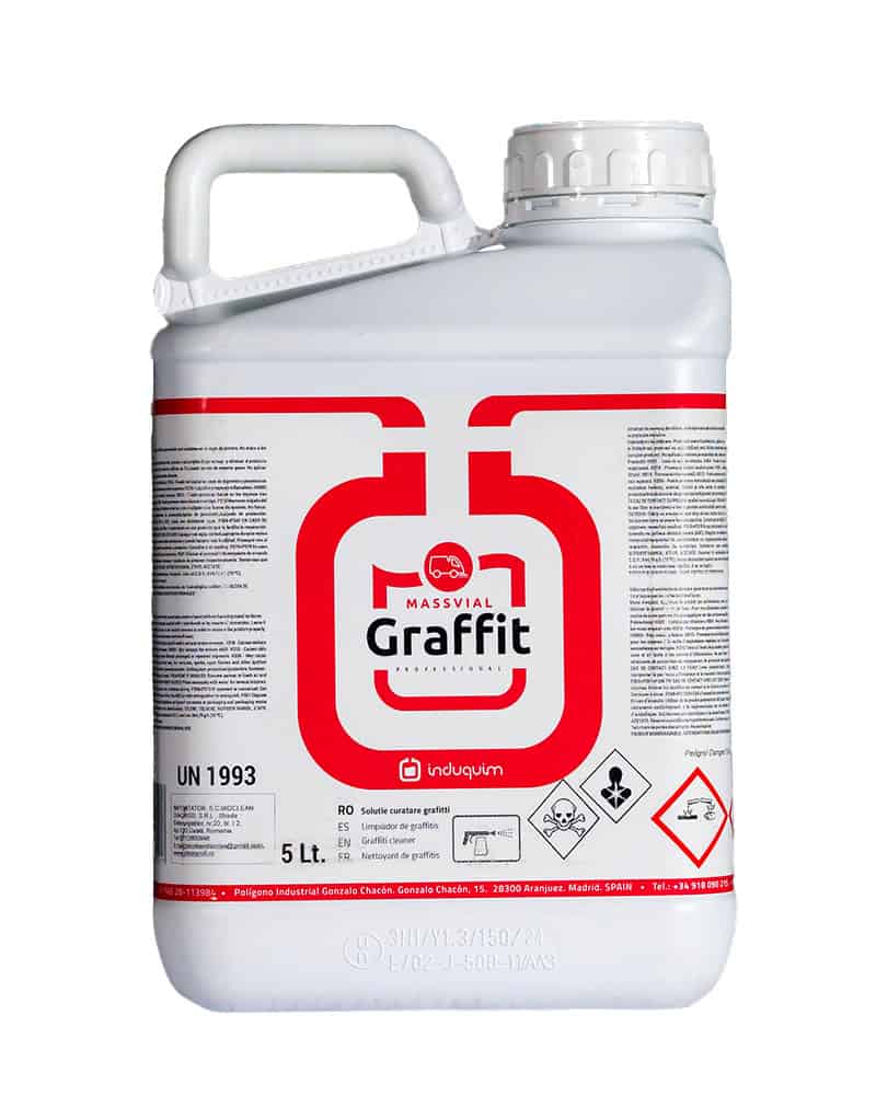 soluție profesională curățare graffit Soluție profesională curățare graffiti I-599 GRAFFIT pentru îndepărtarea vopselei de pe suprafețe metalice și poroase