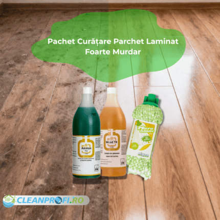 pachet curățare parchet laminat foarte murdar Ammon Wood TR CleanProfi