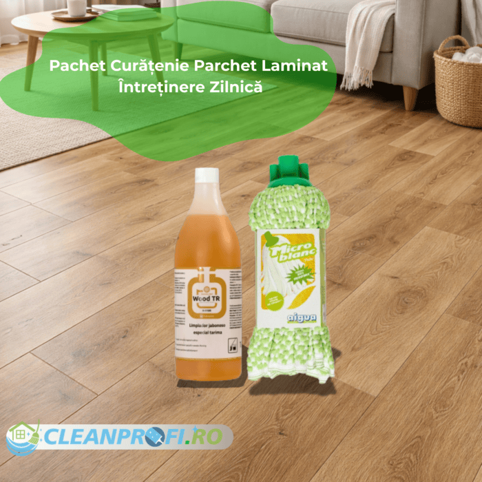 pachet curățenie parchet laminat Wood TR mop CleanProfi