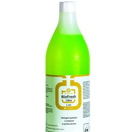 Detergent pardoseală Biofresh Lima E-100C cu parfum de lime – sticlă 1L
