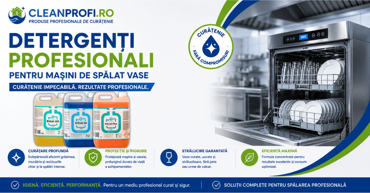 etergenti profesionali masina de spalat vase bimat ad brilmat ad descal plus horeca