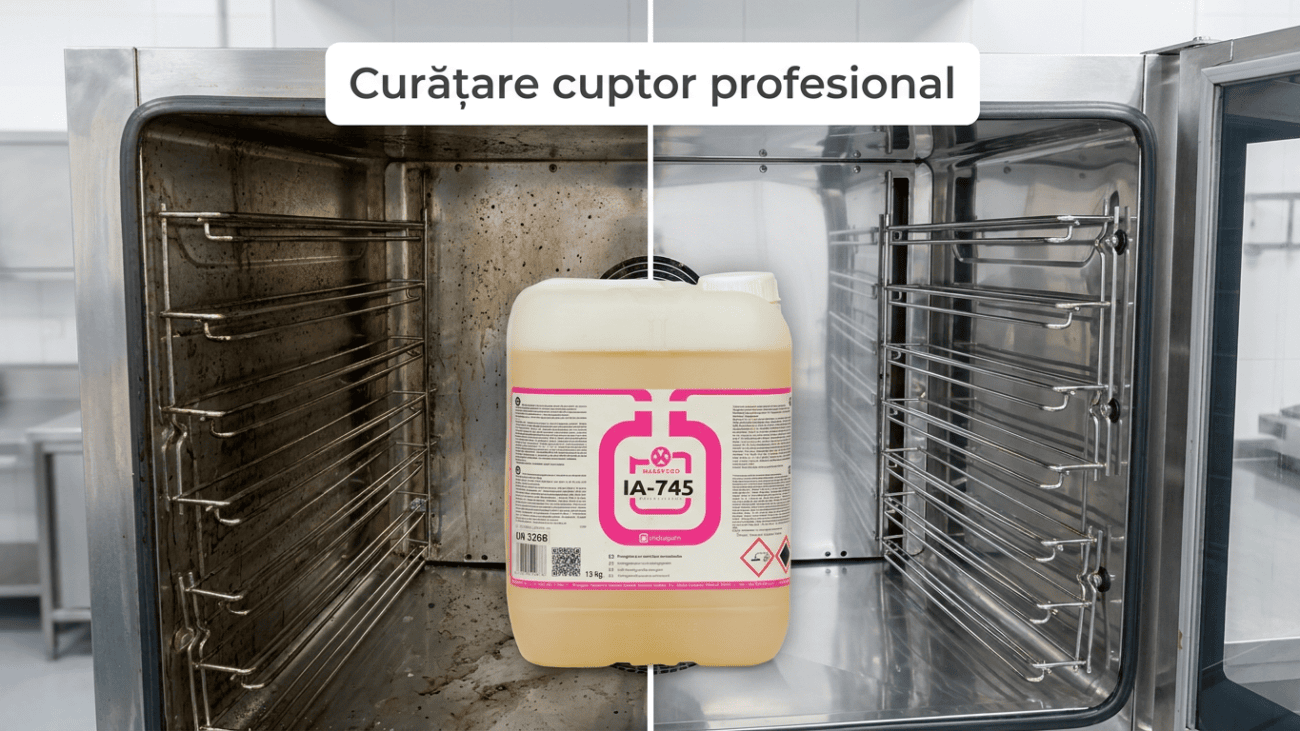 Curățare cuptor profesional cu degresant IA-745