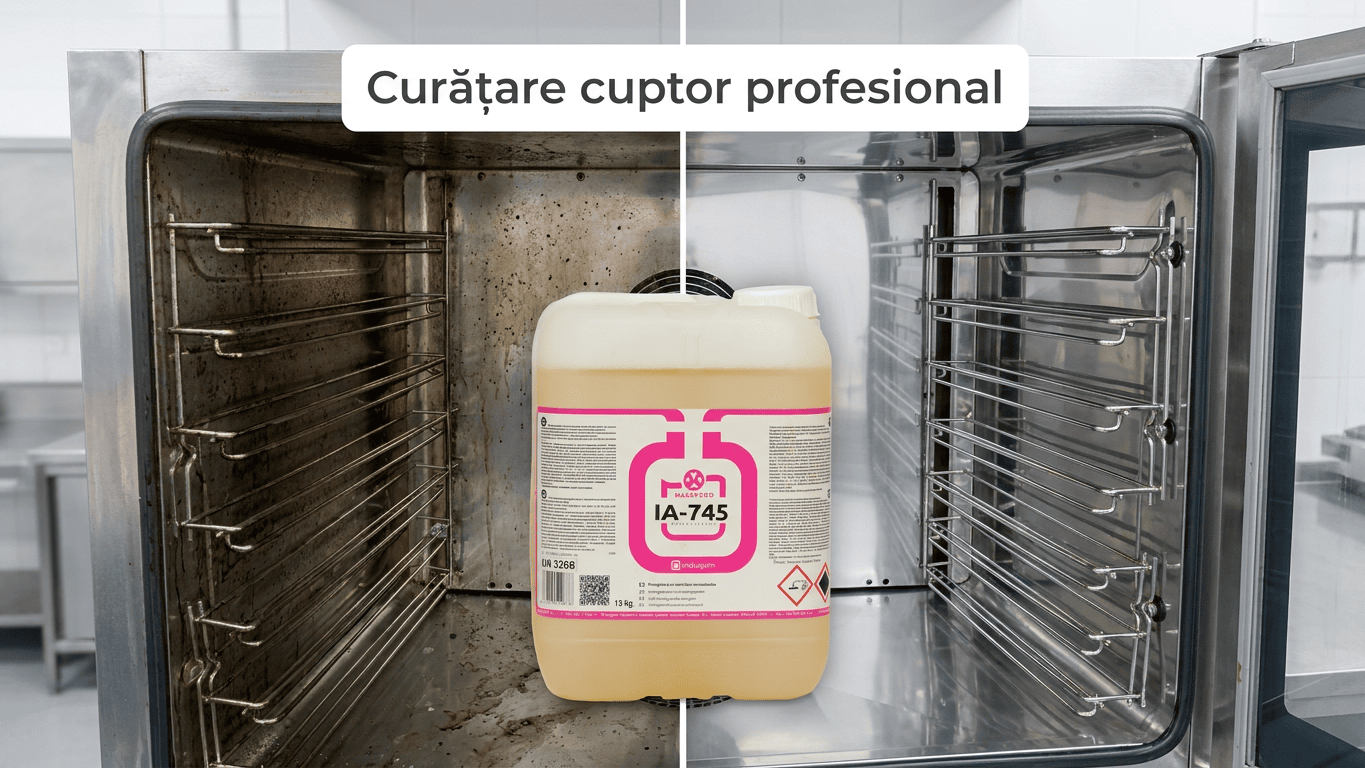 Curățare cuptor profesional cu degresant IA-745