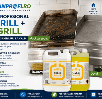 Pachet curatare plita grill la cald DH Grill NeuGrill 5L